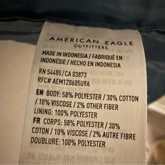 American Eagle Blue Plaid Women's Jacket - Picture 8 of 11